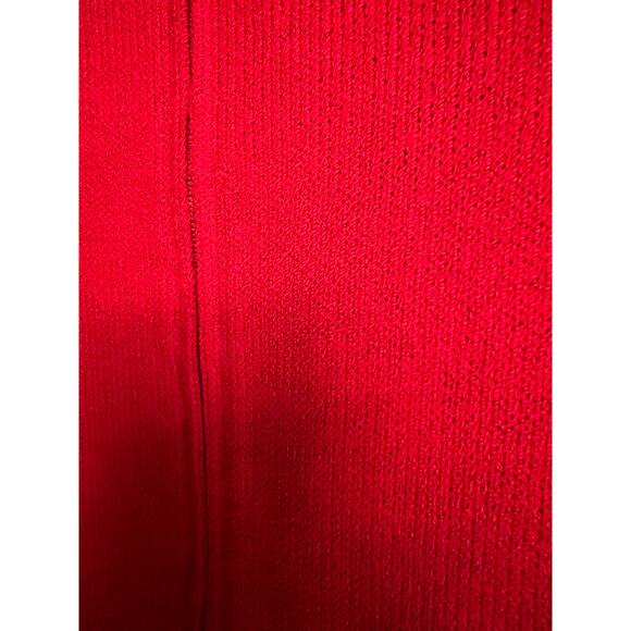 Vintage St John Sport Red Santana Knit Full Zip Sweater Jacket, no tag Large - Picture 8 of 8